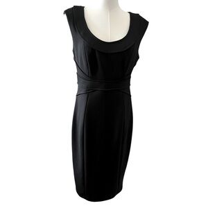 White House Black Market Black Sheath‎ Dress Size 6